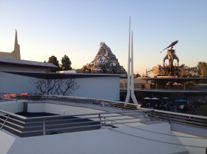 Matterhorn Bobsled ride from afar